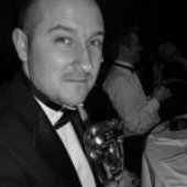 Richard Beddow with Video Game BAFTA for Empire Total War