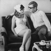 Michael Caine and unknown woman (1966)