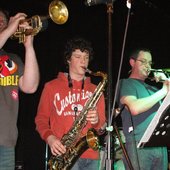 The G-Men live - Ian, Josh & John - Feel the power of the brass!!!