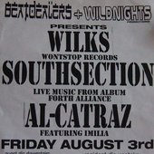 Southsection. Wilks. Al-Catraz at The Blue Mountain, Bristol. (street poster)