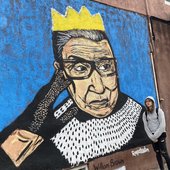 Ash with RBG mural