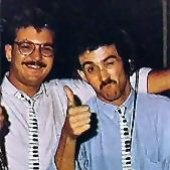 Javier Ussia (left) and Mike Platinas (right) in the mid-80s
