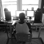 in the lab