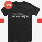 New Orthodox Line black t-shirt