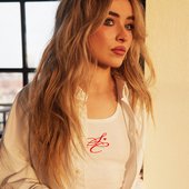 Sabrina Carpenter for the Fast Times merch shoot