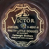 Victor 40247 Cartwright Brothers PRETTY LITTLE DOGGIES 78rpm Country 1929 E-EE-.jpg