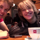 Coffee Tom and Alex, from \"Playing cards\" video