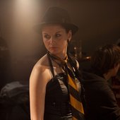 Claudia Killer on drums