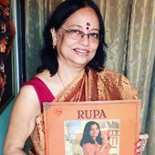 Rupa Biswas Sen with her 1982 album