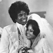 Jermaine Jackson & then wife Hazel Gordy