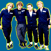 Simon, Lukas, Konsti und Korbi (v.l.)