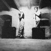 Petra Dubach, Mario van Horrik installation with long strings (1993). Photographer Gert de Ruyter.png