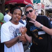 Zumbi from Zion I with DJ Platurn at SXSW 2009