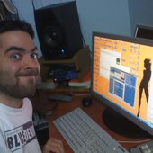 in my studio (room)