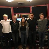 Band in studio.