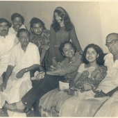 Hemanta with Soumitra Chatterjee et al.