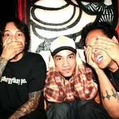 Ian Tayao and Reg Rubio as Three Wise Monkeys