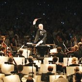 John Williams conducting the Boston Pops Orchestra