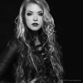 black and white