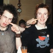 Sid Vicious and Johnny Rotten