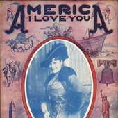 America I LOVE YOU 1915 Fannie Watson Sheet Music !