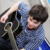 Me busking in Aberdeen