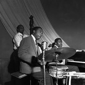 Oscar Pettiford, Kenny Clarke and Gil Coggins