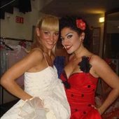 Edurne con Elena Gadel