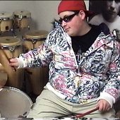 Michael Roberts on drums