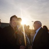 Mr. Gorbachev greets Barry: A Child of the 80s Moment.