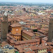 Bologna Cathedral from the Torre degli Asinelli