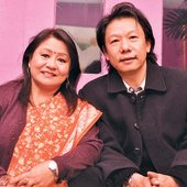 Manila Sotang with her husband Uday sotang