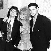 Ronnie Wood, Jo Wood & Ben Volpeliere-Pierrot