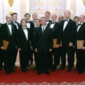 Хор "Валаам" в Георгиевском зале Кремля. 2005 год