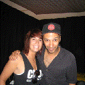 Tom Morrello and Lesly James (DJ @ CD101 Columbus) at Bonnaroo.