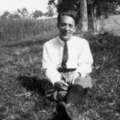 Karl Amadeus Hartmann during an excursion around 1923