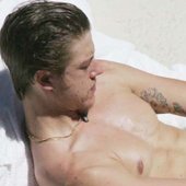 Paul looking sleazy