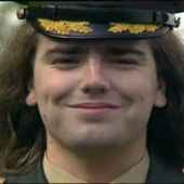 Jon Hare from the Cannon Fodder music video
