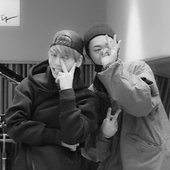 jonghyun and iron on blue night.