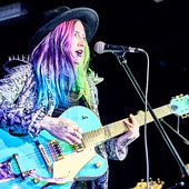 Alanna during one of their gigs