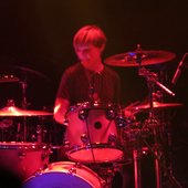 Lauren Grubb playing drums @ Great American Music Hall show 2014