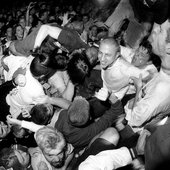 RAY IN THE MIDDLE OF SOME SERIOUS SHELTER MAYHEM AT CITY GARDENS, TRENTON NJ | PHOTO: KEN SALERNO