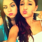 Victoria Justice and Ariana Grande