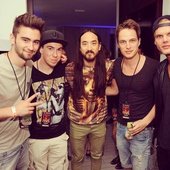 with Dyro, Hardwell ,Steave Aoki, and Avicci