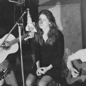 Tia Blake and band recording in the studio, Paris