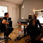 Andy recording bass