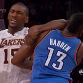 Metta World Peace: Infamous Elbow on James Harden