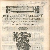 Title_page_of_the_'Di_Hvberto_Vvaelrant_le_canzon_napolitane_a_qvattro_voce'_by_Hubert_Waelrant_(1565).jpg