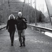 Kate and Steve, Troy Bridge, Wallowa County, Oregon