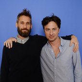 with Zach Braff in 2014